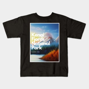 Kenai Fjords National Park hike Alaska United States Kids T-Shirt